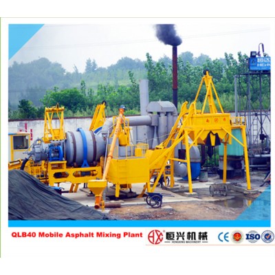 QLB40 mobile asphalt plant asphalt mixing batching plant cold mix asphalt