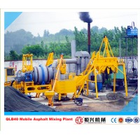 QLB40 mobile asphalt plant asphalt mixing batching plant cold mix asphalt