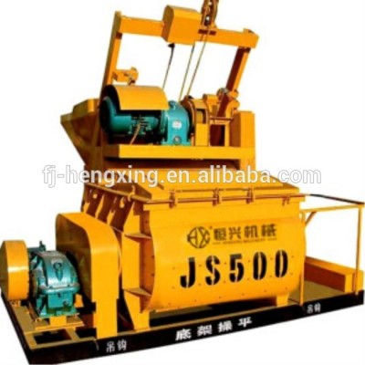 (JS500) High Quality Twin-Shaft Concrete Mixer for Concrete Batching Plant