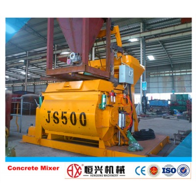 Twin Shaft JS500 Small Concrete Mixer Machine price in india