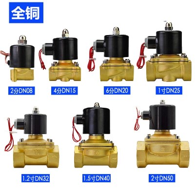 Normally closed solenoid valve water valve AC220V Switch valve DC24VDC12V Air valve